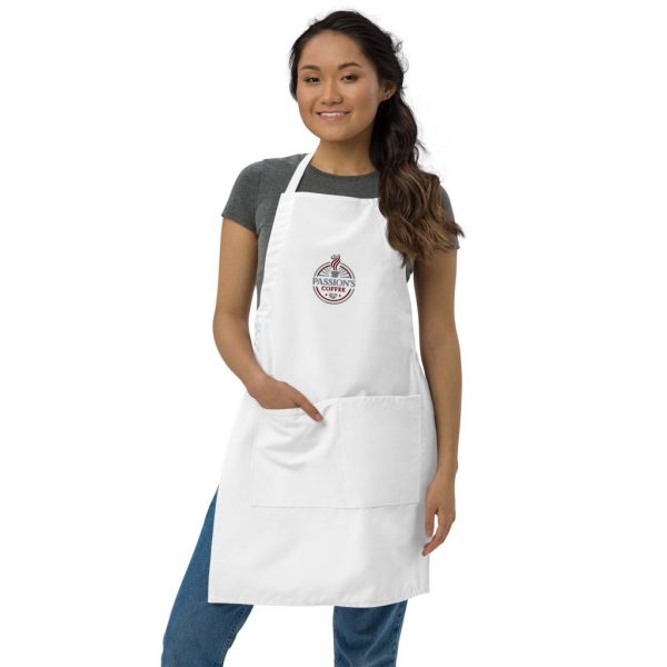 embroidered apron white front 63964964614ca