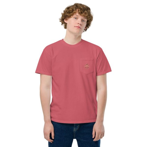 unisex garment dyed pocket t shirt watermelon front 63964c8c02759