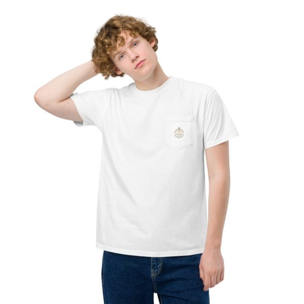 unisex garment dyed pocket t shirt white front 2 63964c8c04191