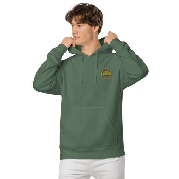 unisex pigment dyed hoodie pigment alpine green front 2 639648d23bb0c