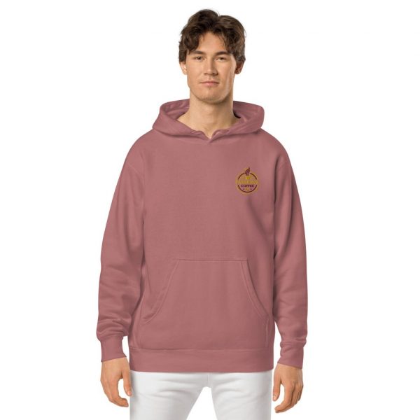 unisex pigment dyed hoodie pigment maroon front 639648d23c417