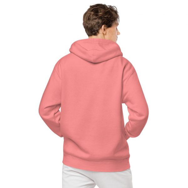 unisex pigment dyed hoodie pigment pink back 639648d240689