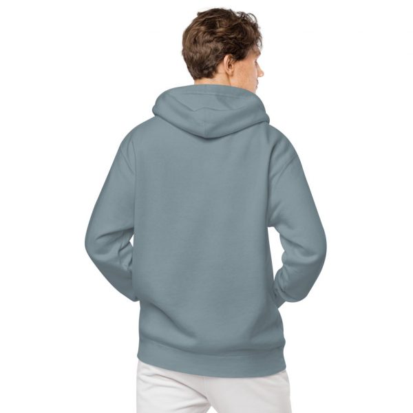 unisex pigment dyed hoodie pigment slate blue back 639648d23e219